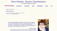 Desktop Screenshot of dorisschaefer.com